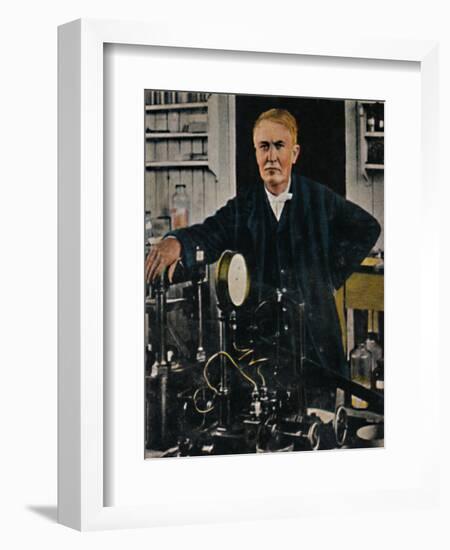 'Thomas Alba Edison 1847-1931', 1934-Unknown-Framed Giclee Print