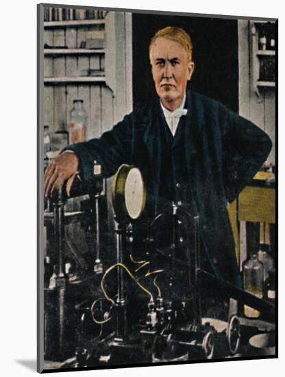 'Thomas Alba Edison 1847-1931', 1934-Unknown-Mounted Giclee Print