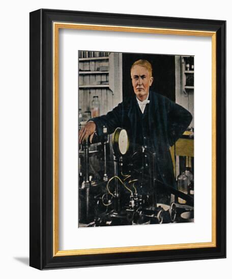 'Thomas Alba Edison 1847-1931', 1934-Unknown-Framed Giclee Print