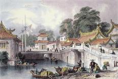 Scene on the Horan Canal Near Canton, C.1850-Thomas Allom-Giclee Print
