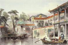 House of Conseequa, a Chinese Merchant, in the Suburbs of Canton, from "China in a Series of Views"-Thomas Allom-Giclee Print
