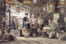 House of Conseequa, a Chinese Merchant, in the Suburbs of Canton, from "China in a Series of Views"-Thomas Allom-Giclee Print