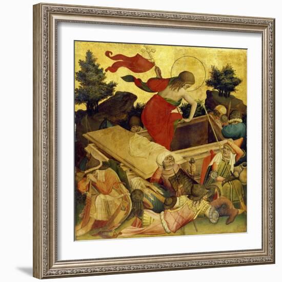 Thomas-Altar, 1424-1436. Auferstehung Christi-Master Francke-Framed Giclee Print