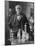 Thomas Alva Edison American Inventor on His 77th Birthday in His West Orange Laboratory-null-Mounted Photographic Print