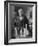 Thomas Alva Edison American Inventor on His 77th Birthday in His West Orange Laboratory-null-Framed Photographic Print