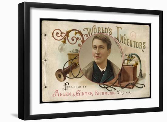 Thomas Alva Edison American Inventor-null-Framed Art Print