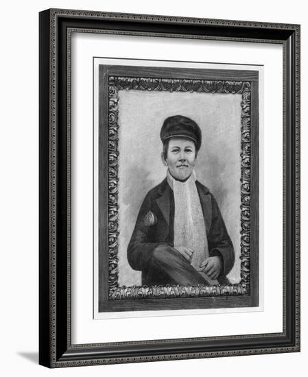 Thomas Alva Edison as a Boy-null-Framed Art Print