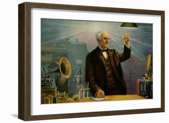 Thomas Alva Edison-null-Framed Art Print