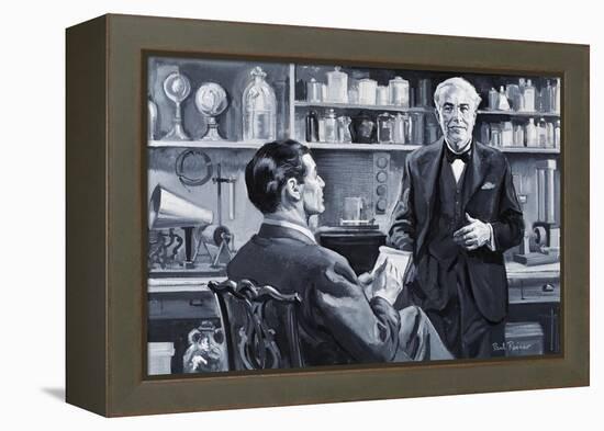 Thomas Alva Edison-Paul Rainer-Framed Premier Image Canvas