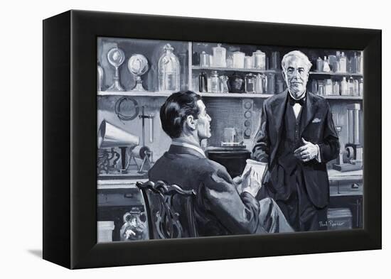 Thomas Alva Edison-Paul Rainer-Framed Premier Image Canvas