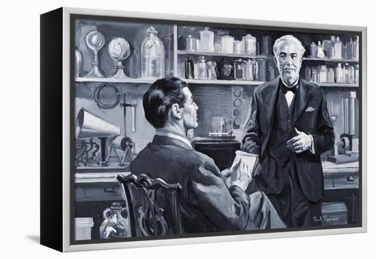 Thomas Alva Edison-Paul Rainer-Framed Premier Image Canvas