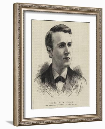 Thomas Alva Edison-null-Framed Giclee Print