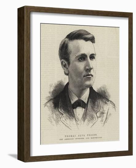 Thomas Alva Edison-null-Framed Giclee Print