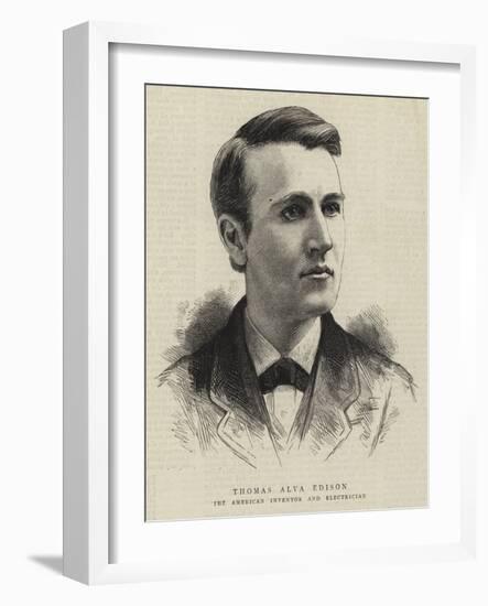 Thomas Alva Edison-null-Framed Giclee Print