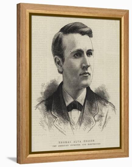 Thomas Alva Edison-null-Framed Premier Image Canvas