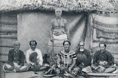 A group of Samoans, including the well-known rebel Mata'afa Iosefo (the standing figure), 1902-Thomas Andrew-Photographic Print