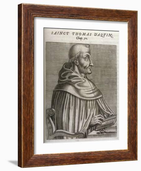 Thomas Aquinas Italian Theologian-Andre Thevet-Framed Art Print