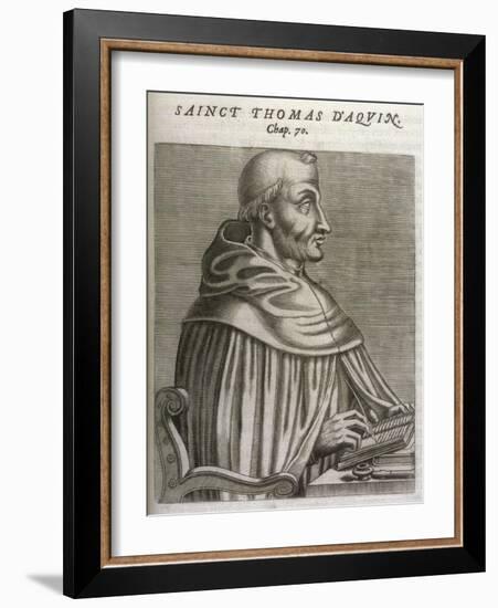 Thomas Aquinas Italian Theologian-Andre Thevet-Framed Art Print