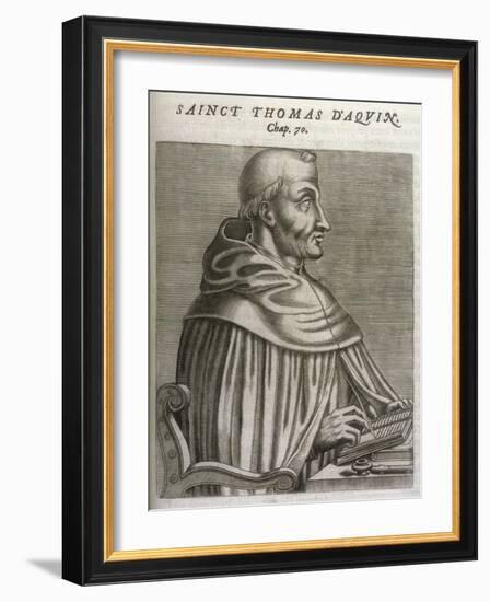 Thomas Aquinas Italian Theologian-Andre Thevet-Framed Art Print