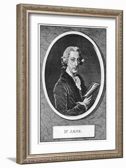 Thomas Augustine Arne (1710-177), English Composer-null-Framed Giclee Print