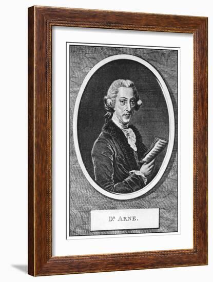 Thomas Augustine Arne (1710-177), English Composer-null-Framed Giclee Print