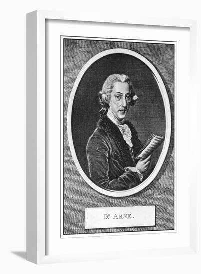 Thomas Augustine Arne (1710-177), English Composer-null-Framed Giclee Print