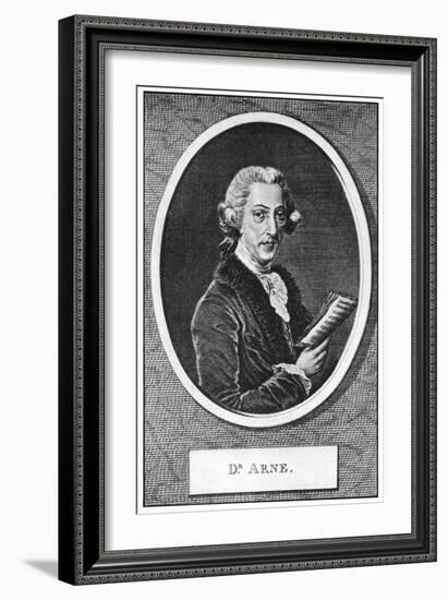 Thomas Augustine Arne (1710-177), English Composer-null-Framed Giclee Print