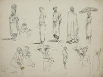 Butterworth: Group of Sketches of African Men and Women, 1851-Thomas Baines-Giclee Print