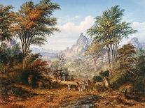 The Great Western Fall, Victoria Falls, 1862-Thomas Baines-Framed Giclee Print
