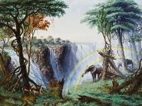 The Great Western Fall, Victoria Falls, 1862-Thomas Baines-Framed Giclee Print