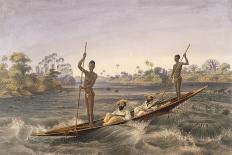 Zanjueelah, the Boatman of the Rapids, from 'The Victoria Falls, Zambesi River', Pub. 1865-Thomas Baines-Giclee Print