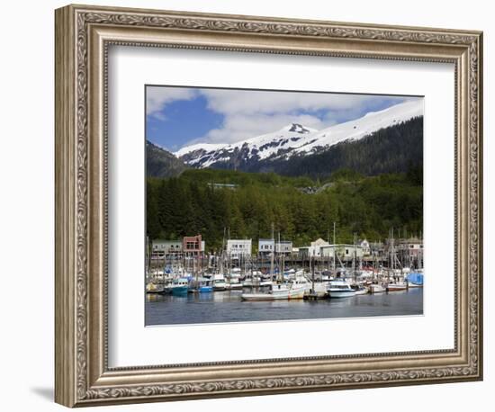 Thomas Basin Boat Harbor in Ketchikan, Southeast Alaska, United States of America, North America-Richard Cummins-Framed Photographic Print