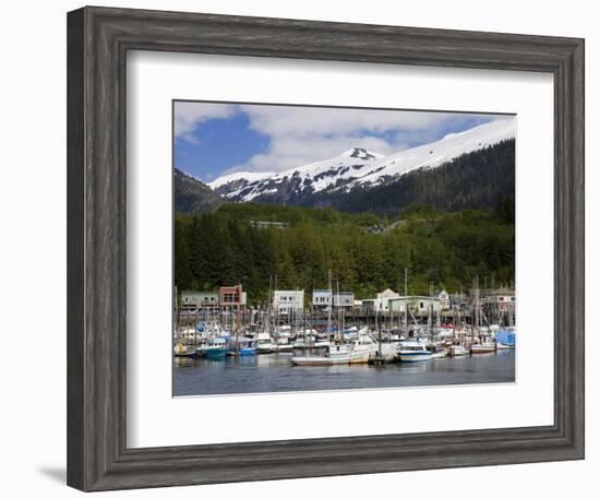 Thomas Basin Boat Harbor in Ketchikan, Southeast Alaska, United States of America, North America-Richard Cummins-Framed Photographic Print