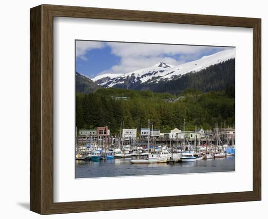 Thomas Basin Boat Harbor in Ketchikan, Southeast Alaska, United States of America, North America-Richard Cummins-Framed Photographic Print