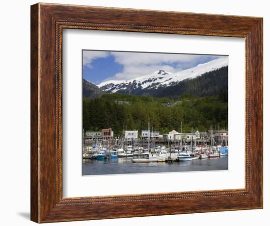 Thomas Basin Boat Harbor in Ketchikan, Southeast Alaska, United States of America, North America-Richard Cummins-Framed Photographic Print