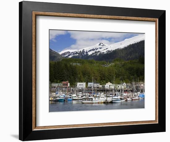 Thomas Basin Boat Harbor in Ketchikan, Southeast Alaska, United States of America, North America-Richard Cummins-Framed Photographic Print