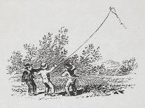 Engraving Of Three Boys Playing With a Kite-Thomas Bewick-Giclee Print
