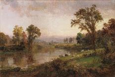 Riverscape, Early Autumn, 1888-Thomas Birch-Giclee Print
