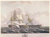 The Battle Between the Uss Constitution and the Hms Guerriere-Thomas Birch-Framed Giclee Print