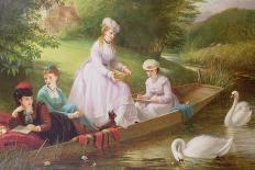 Reflections, 1873 (Ladies in a boat)-Thomas Brooks-Giclee Print