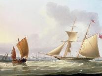 A Schooner and Other Shipping-Thomas Buttersworth-Framed Giclee Print