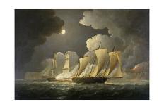 A British Frigate in Pursuit of a French Frigate-Thomas Buttersworth-Giclee Print