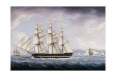 Action of Commodore Dance and the Comte de Linois off the Straits of Malacca, 15th February 1804-Thomas Buttersworth-Giclee Print