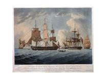 Action of Commodore Dance and the Comte de Linois off the Straits of Malacca, 15th February 1804-Thomas Buttersworth-Giclee Print