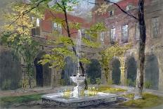 View of the Little Cloister in Westminster Abbey, London, C1858-Thomas Cafe-Premier Image Canvas