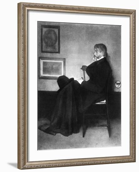 Thomas Carlyle, Scottish Essayist, Satirist, and Historian, C1873-James Abbott McNeill Whistler-Framed Giclee Print