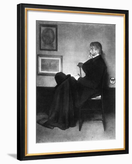 Thomas Carlyle, Scottish Essayist, Satirist, and Historian, C1873-James Abbott McNeill Whistler-Framed Giclee Print