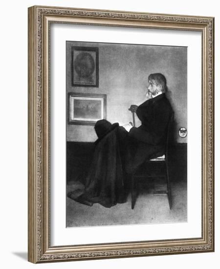 Thomas Carlyle, Scottish Essayist, Satirist, and Historian, C1873-James Abbott McNeill Whistler-Framed Giclee Print