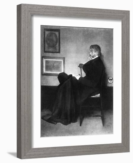 Thomas Carlyle, Scottish Essayist, Satirist, and Historian, C1873-James Abbott McNeill Whistler-Framed Giclee Print