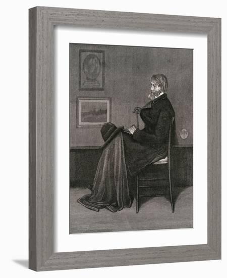 Thomas Carlyle-James Abbott McNeill Whistler-Framed Art Print